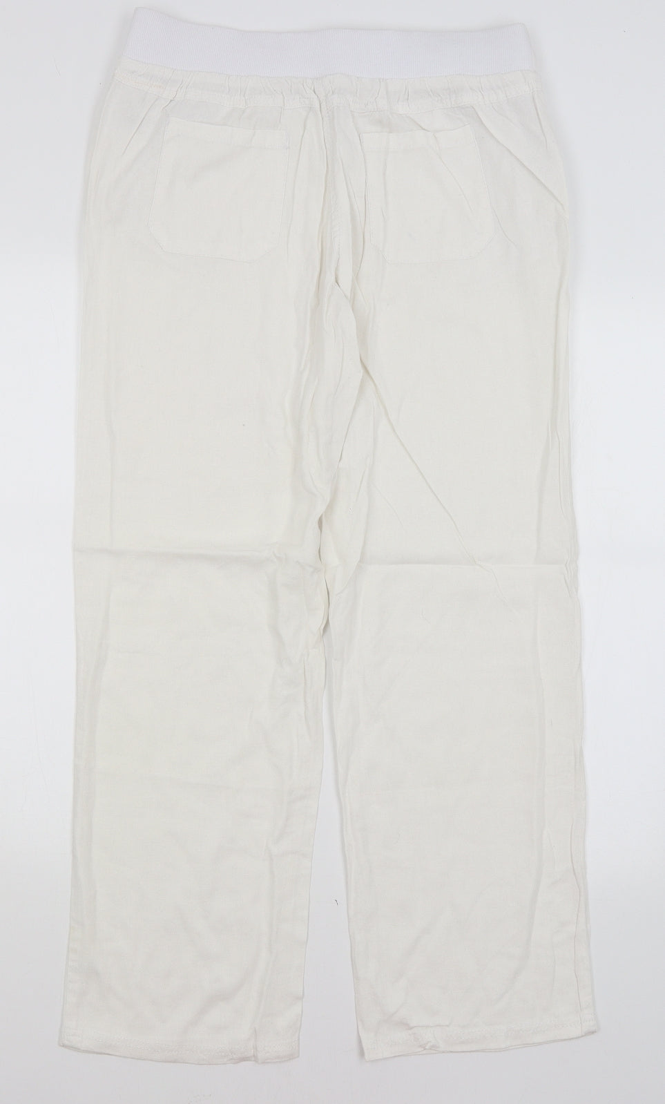 George Womens White   Trousers  Size 12 L29.5 in