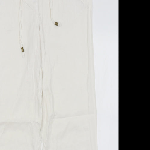 George Womens White   Trousers  Size 12 L29.5 in
