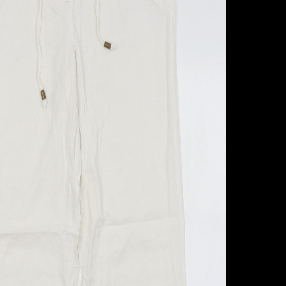 George Womens White   Trousers  Size 12 L29.5 in