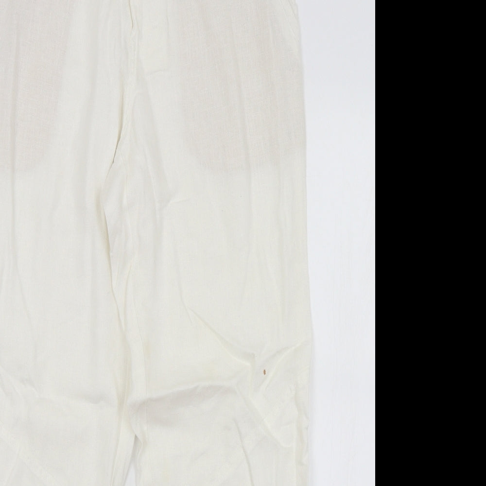Part Two Womens White   Trousers  Size 12 L28 in