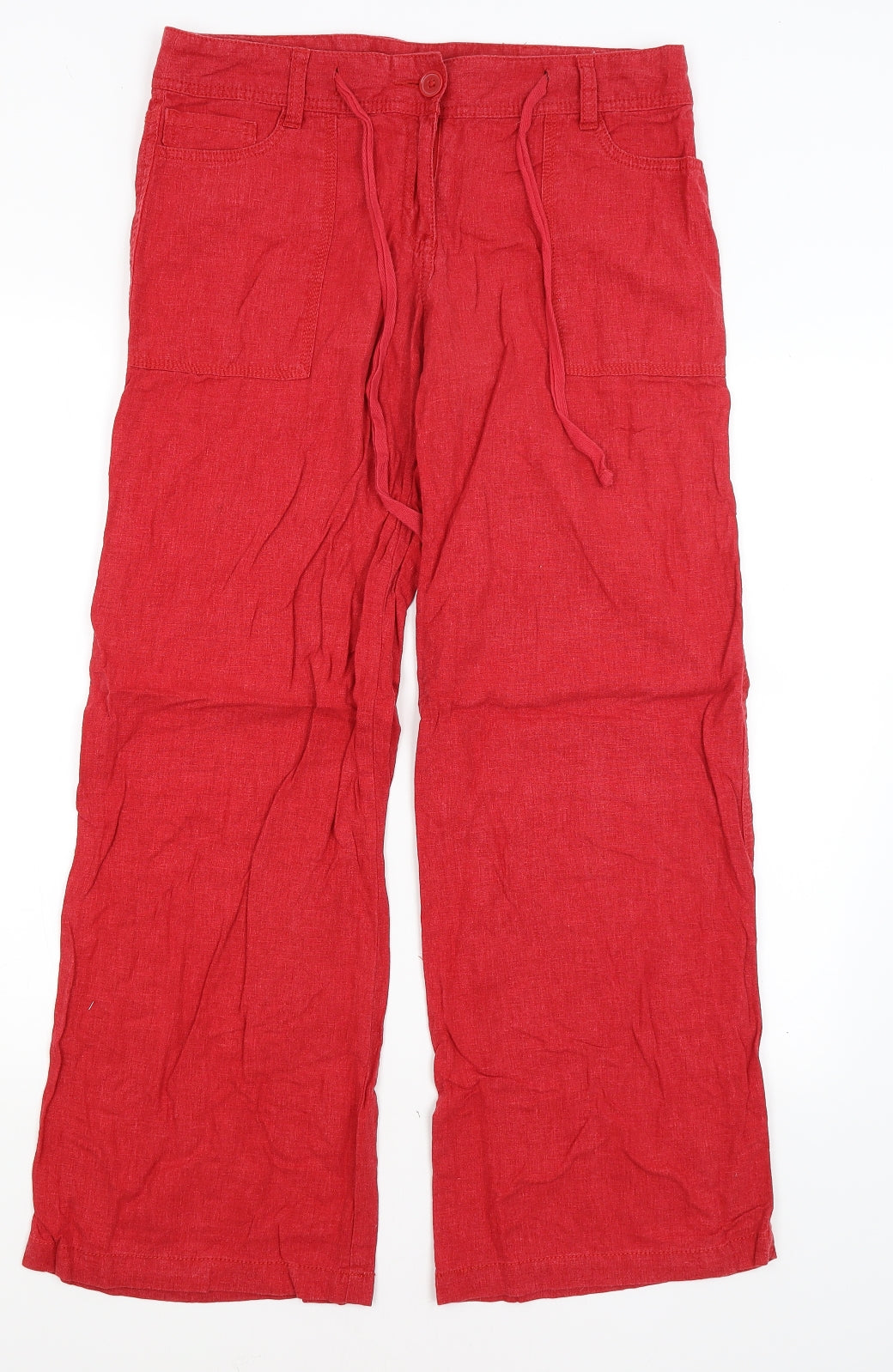 NEXT Womens Red   Trousers  Size 10 L29.5 in