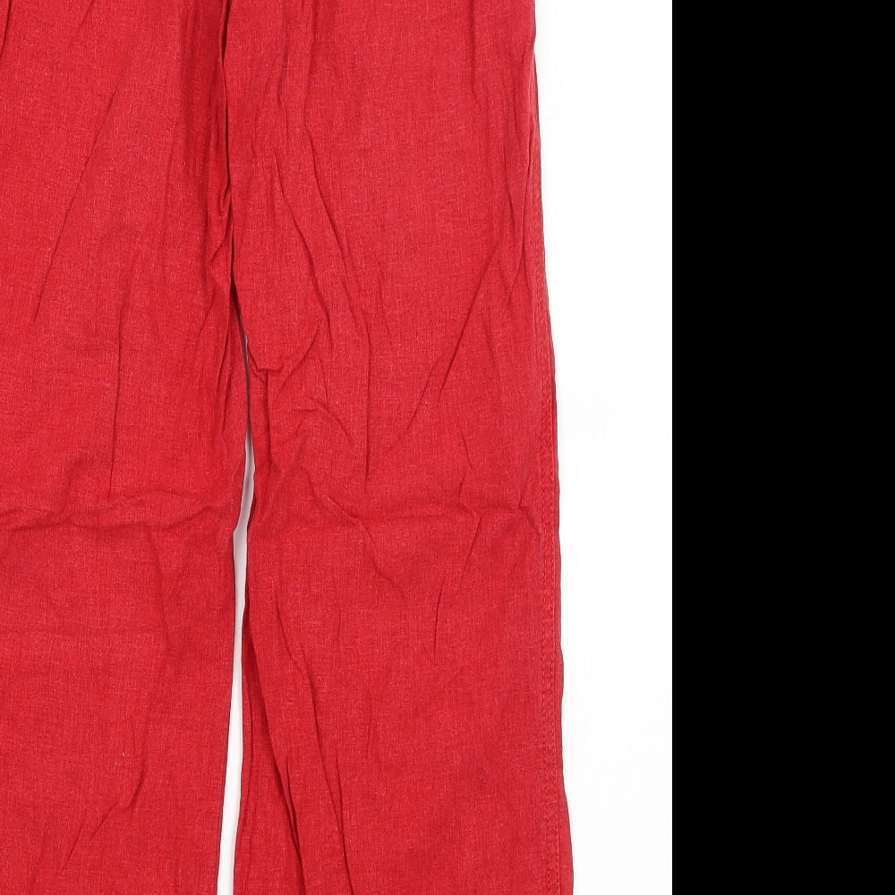 NEXT Womens Red   Trousers  Size 10 L29.5 in