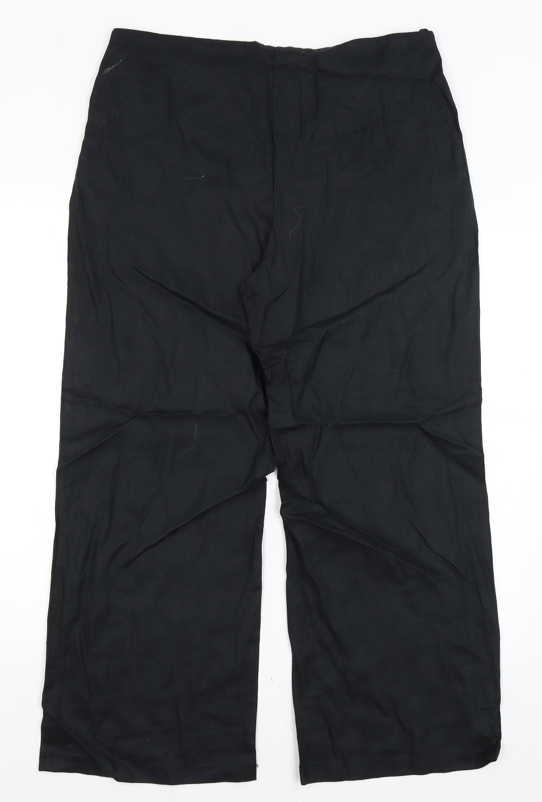 M&S Womens Black   Trousers  Size 12 L26.5 in