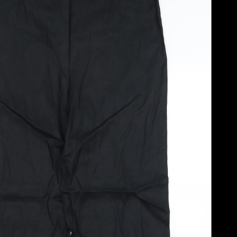 M&S Womens Black   Trousers  Size 12 L26.5 in
