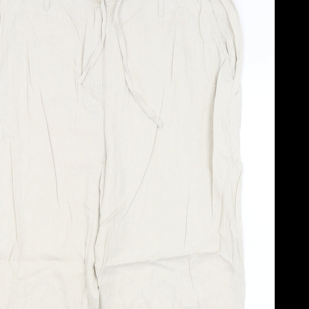 MIA Womens Beige   Cropped Trousers Size 20 L23 in