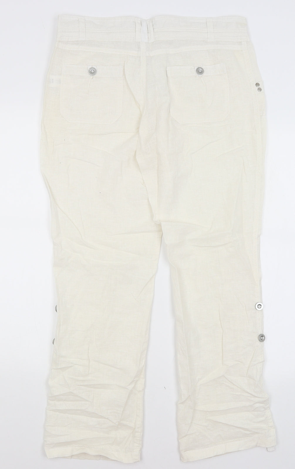 Atmosphere Womens White   Trousers  Size 12 L30 in