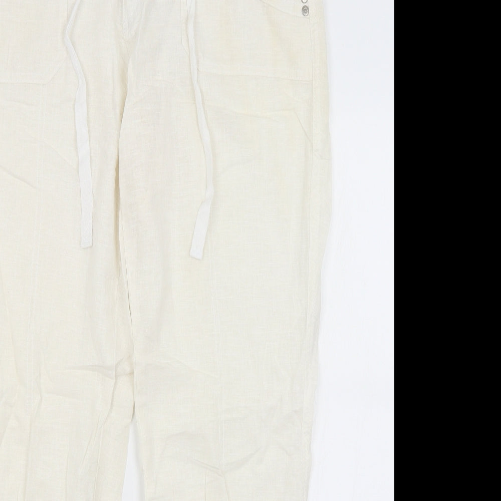 Atmosphere Womens White   Trousers  Size 12 L30 in