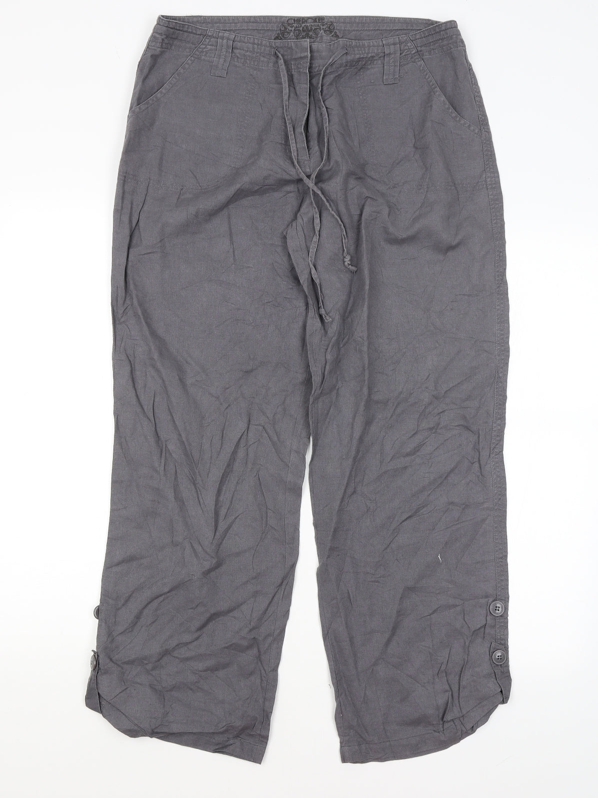 Cherokee Womens Grey   Trousers  Size 12 L27 in