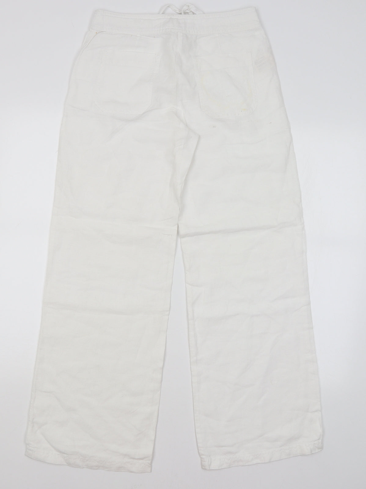 Laura Ashley Womens White   Trousers  Size 8 L29 in