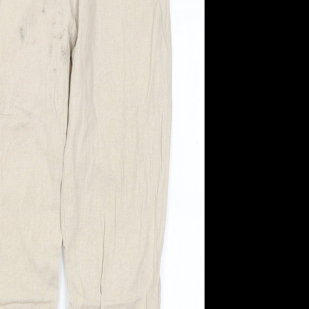 Atmosphere Womens Beige   Trousers  Size 8 L28.5 in