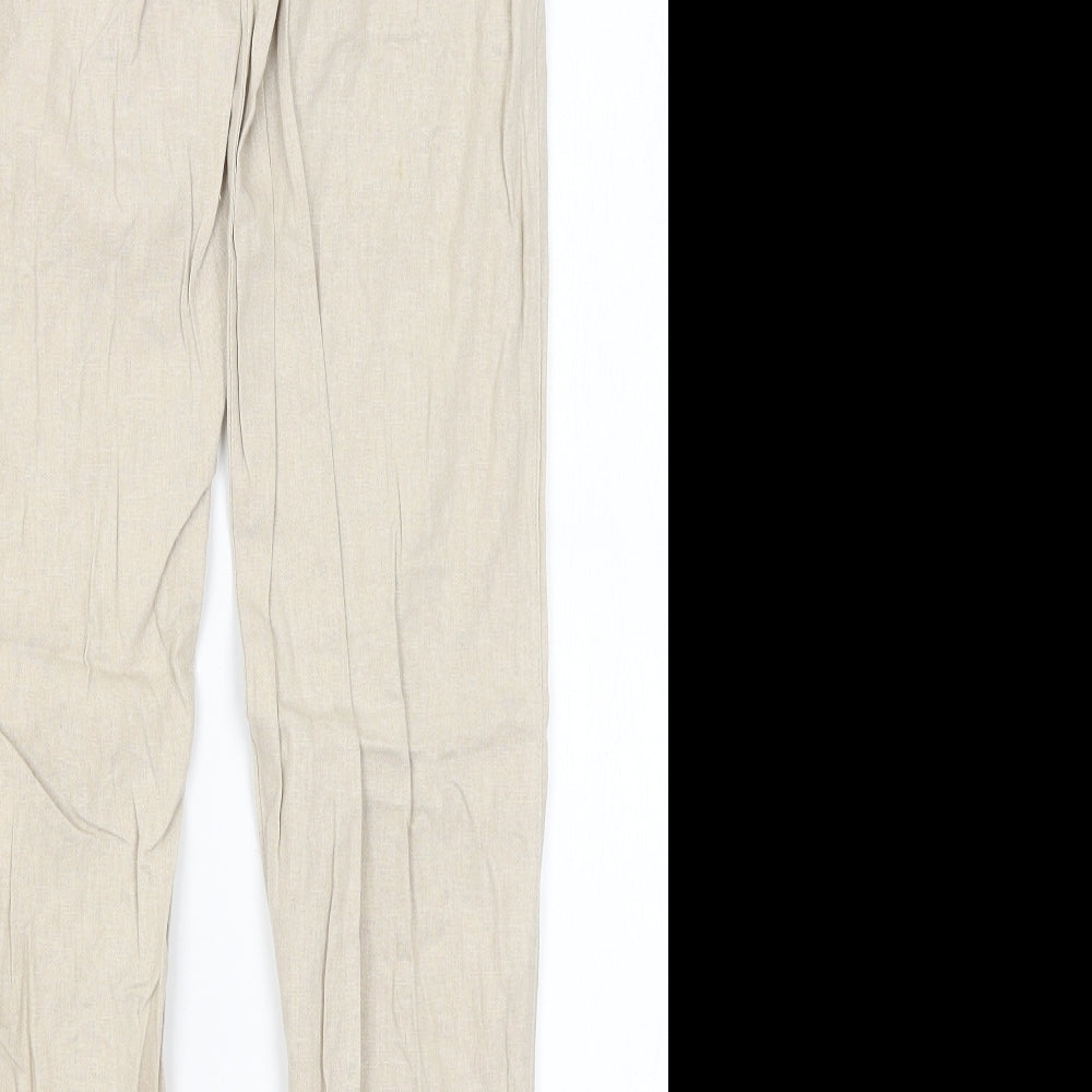Atmosphere Womens Beige   Trousers  Size 8 L28.5 in