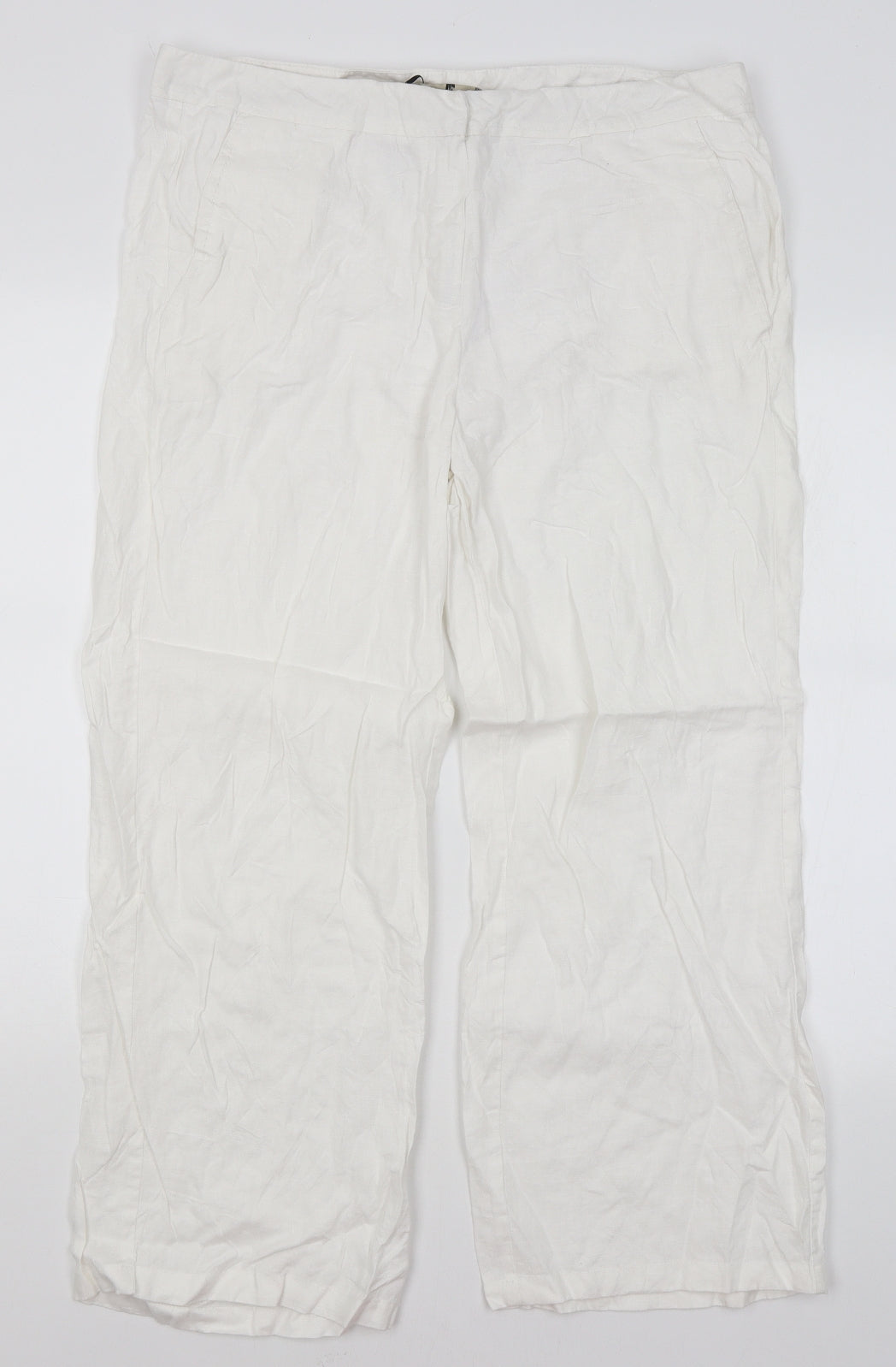 TU Womens White   Trousers  Size 16 L26 in