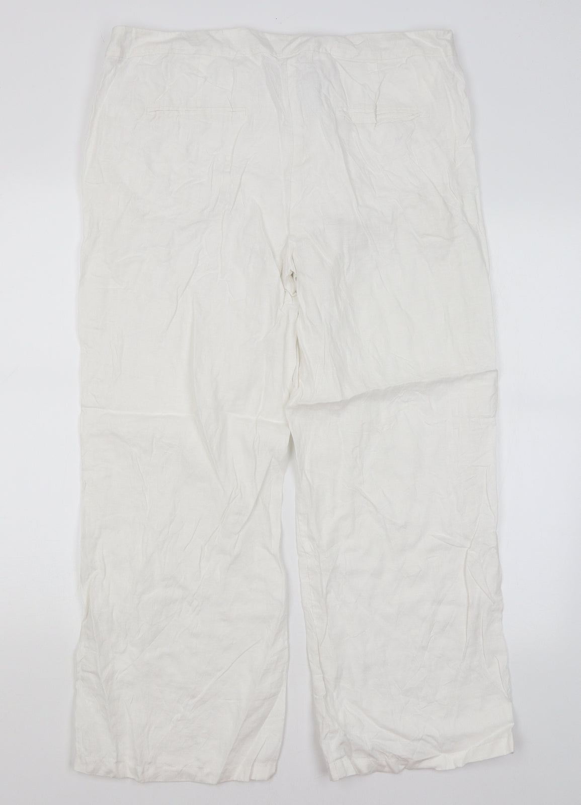 TU Womens White   Trousers  Size 16 L26 in