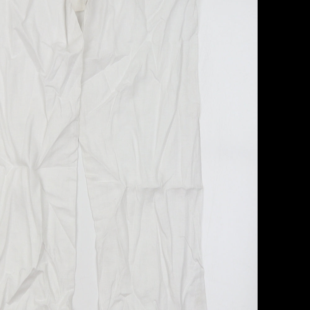 Denim Co Womens White   Trousers  Size 12 L30 in