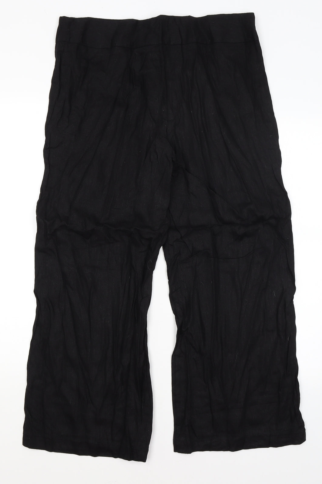 Mia Moda Womens Black   Trousers  Size 14 L26 in