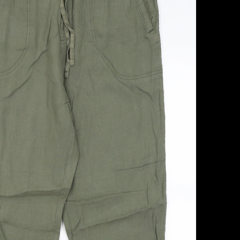 M&S Womens Green   Trousers  Size 16 L26 in
