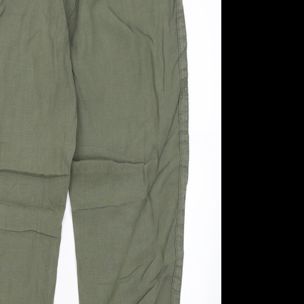 M&S Womens Green   Trousers  Size 16 L26 in