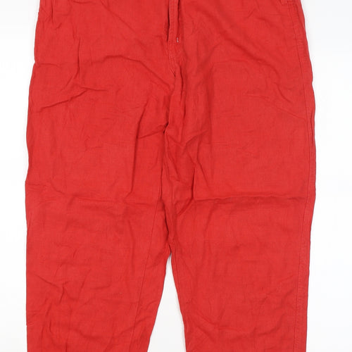 Mac Jeans Womens Red   Trousers  Size 16 L26 in