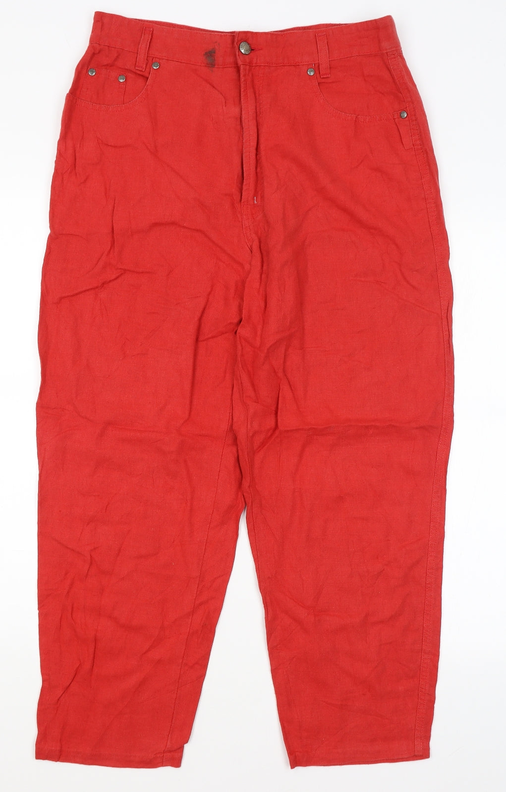 Mac Jeans Womens Red   Trousers  Size 16 L26 in