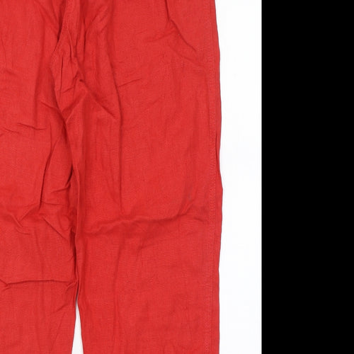 Mac Jeans Womens Red   Trousers  Size 16 L26 in