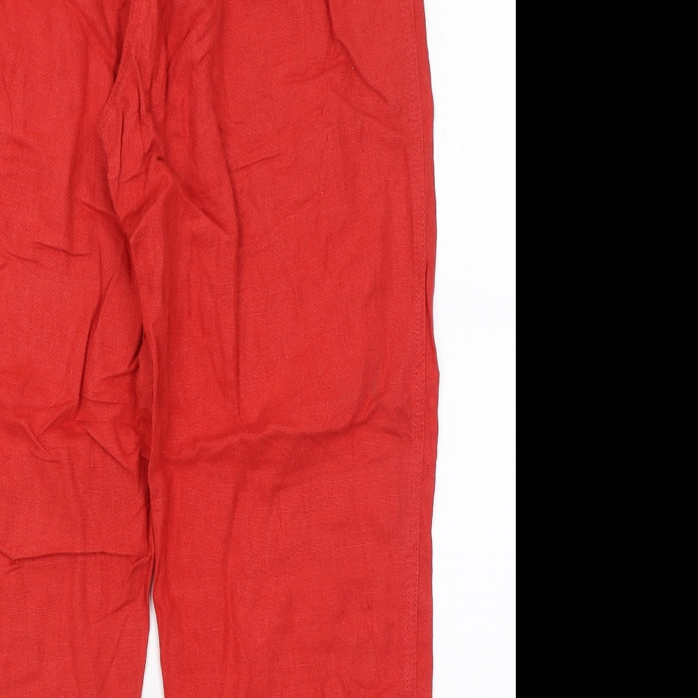 Mac Jeans Womens Red   Trousers  Size 16 L26 in