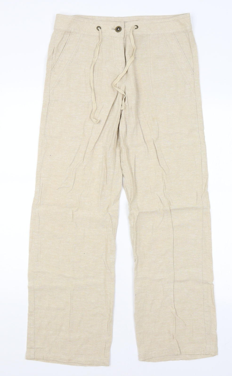 TU Womens Beige   Trousers  Size 8 L29 in