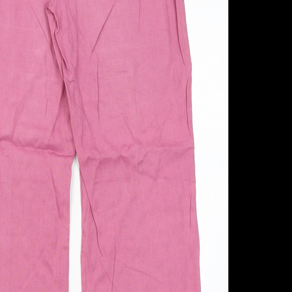 Per Una Womens Pink   Trousers  Size 12 L27 in