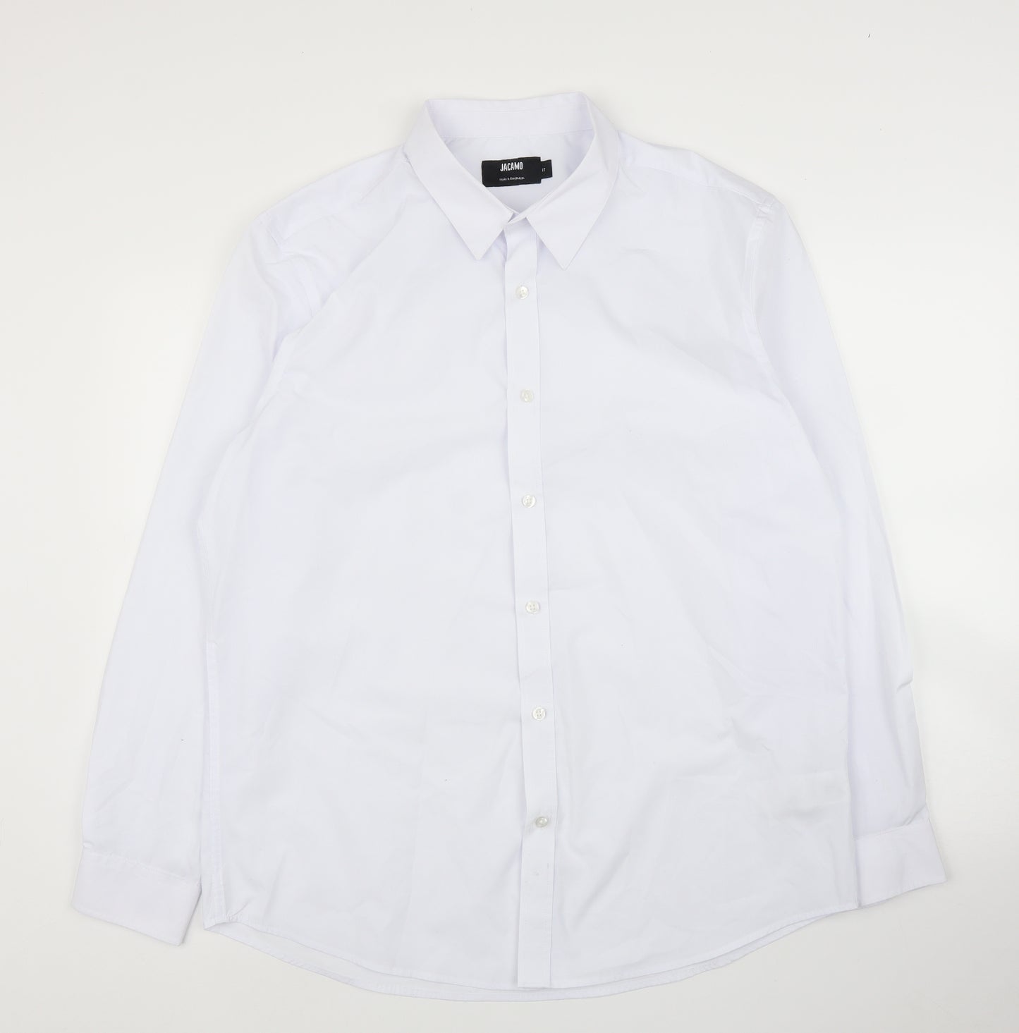 Jacamo Mens White    Button-Up Size 17