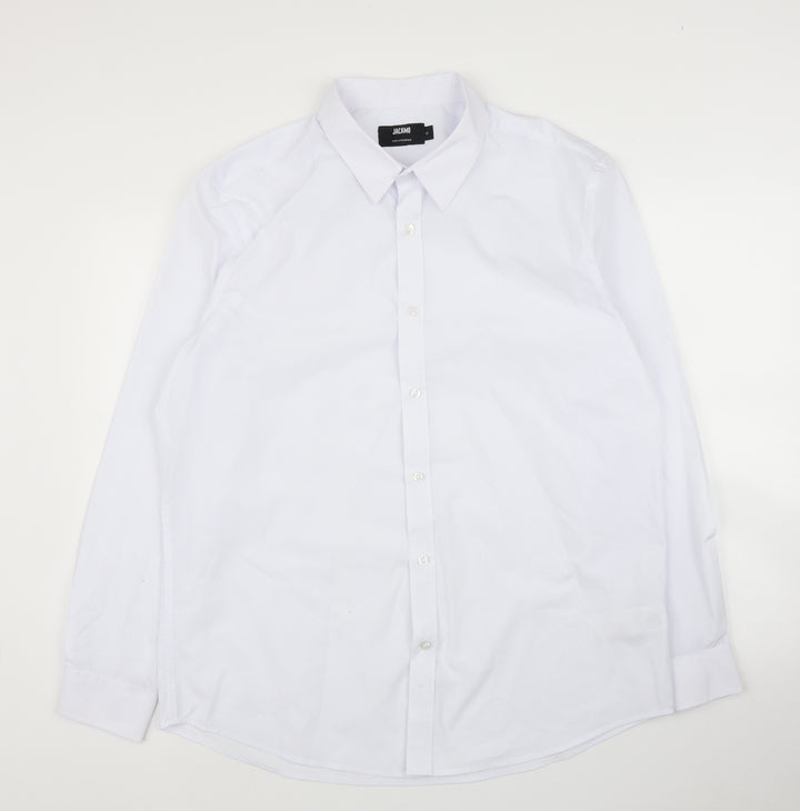 Jacamo Mens White    Button-Up Size 17