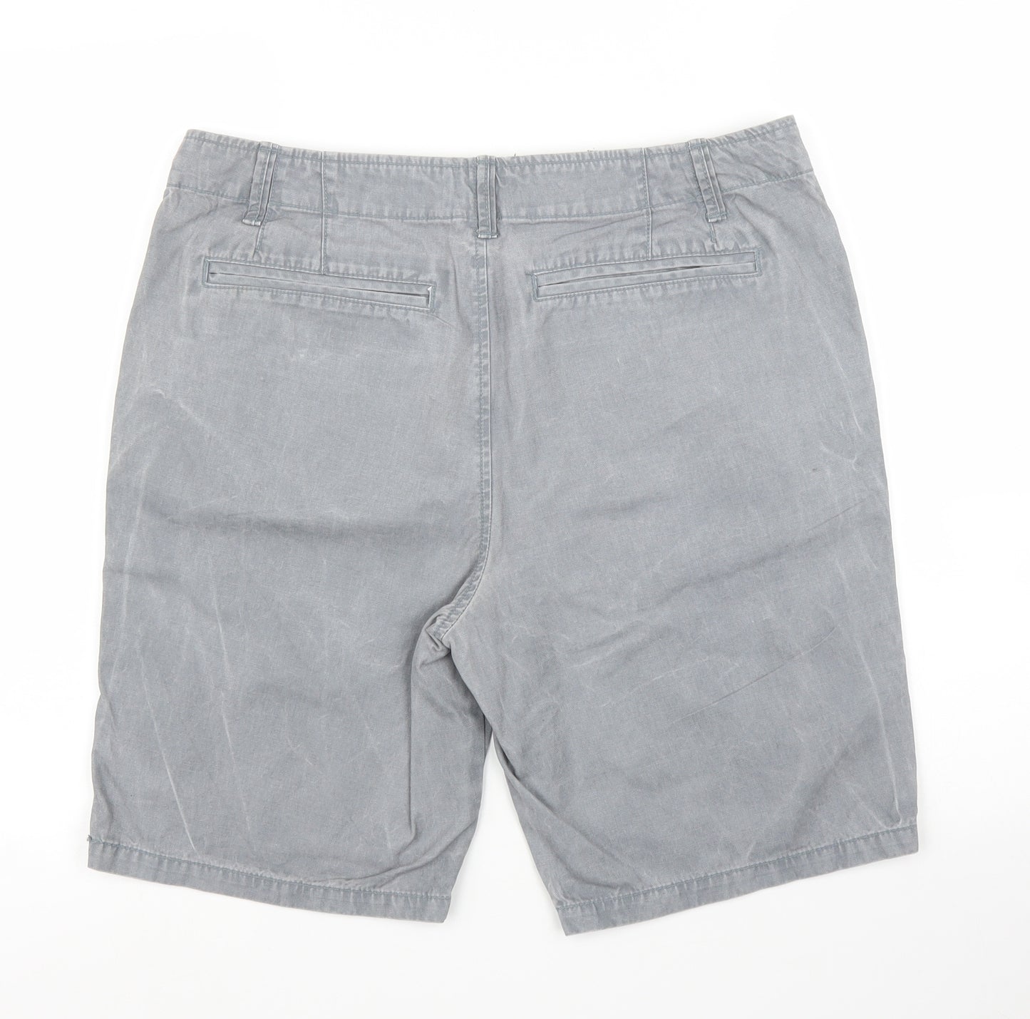ACW85 Mens Grey  Denim Bermuda Shorts Size 32 in