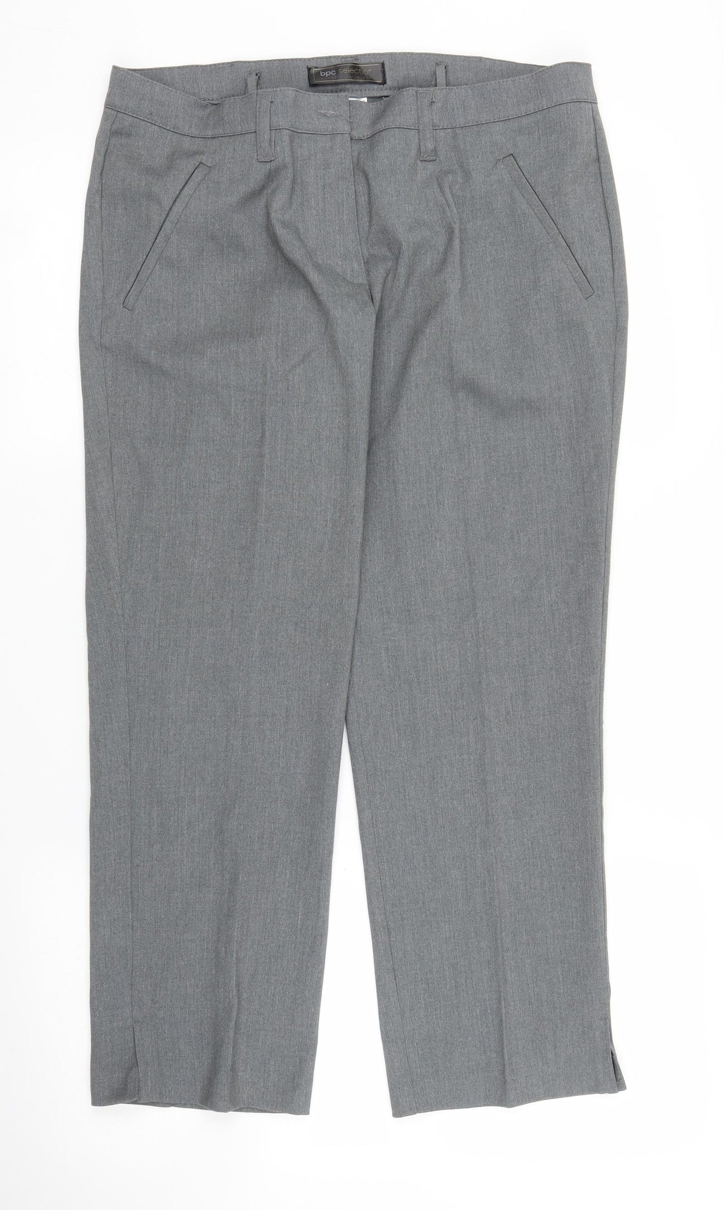 Bon Prix Womens Grey   Pedal Pusher Trousers Size 16 L24 in