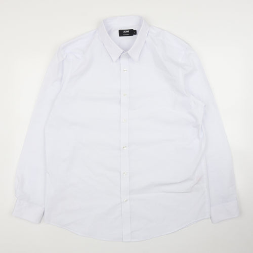 Jacamo Mens White    Button-Up Size 17
