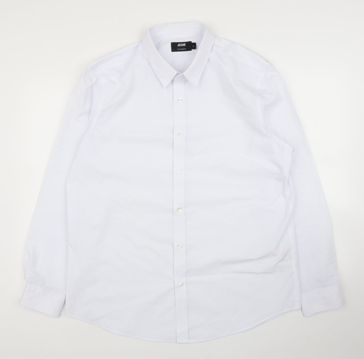 Jacamo Mens White    Button-Up Size 17