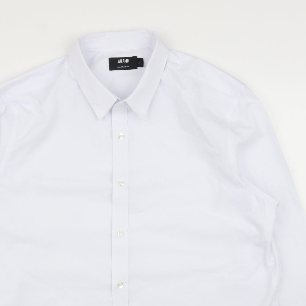 Jacamo Mens White    Button-Up Size 17