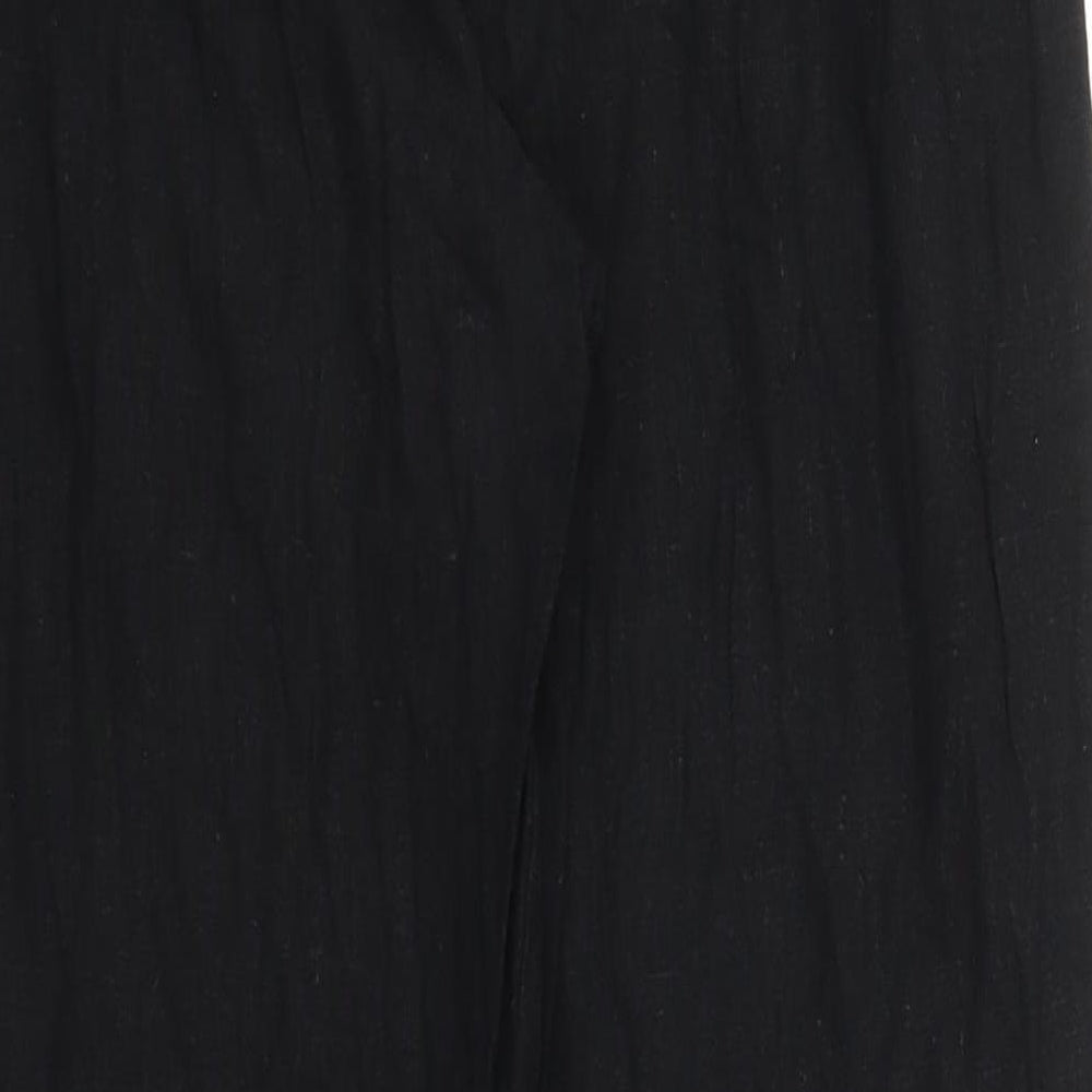 Papaya Womens Black   Trousers  Size 12 L27 in