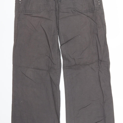 New Look Womens Grey   Trousers  Size 10 L29 in