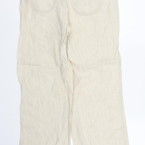 M&S Womens Beige   Trousers  Size 12 L30 in