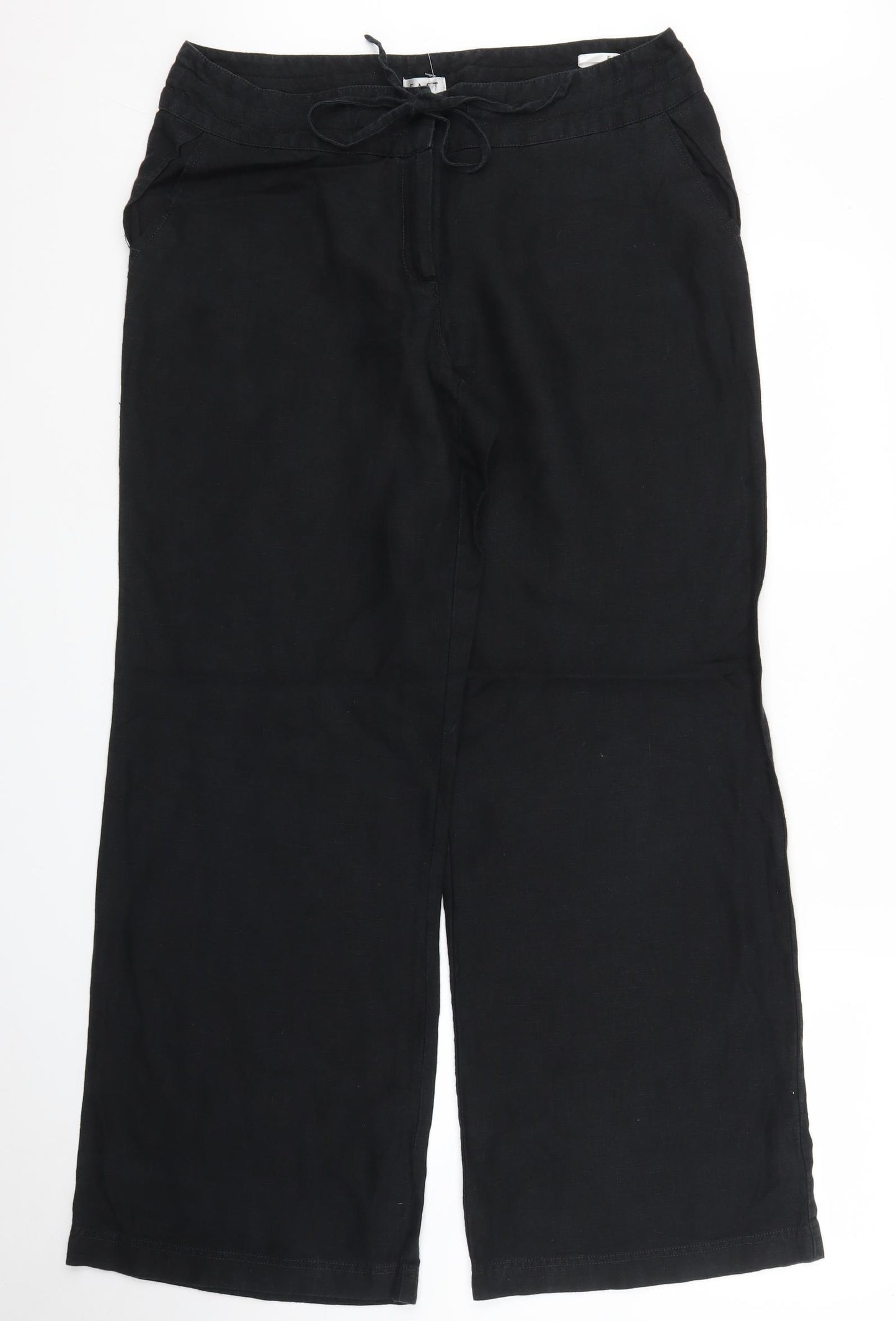 EAST Womens Black   Trousers  Size 12 L29 in
