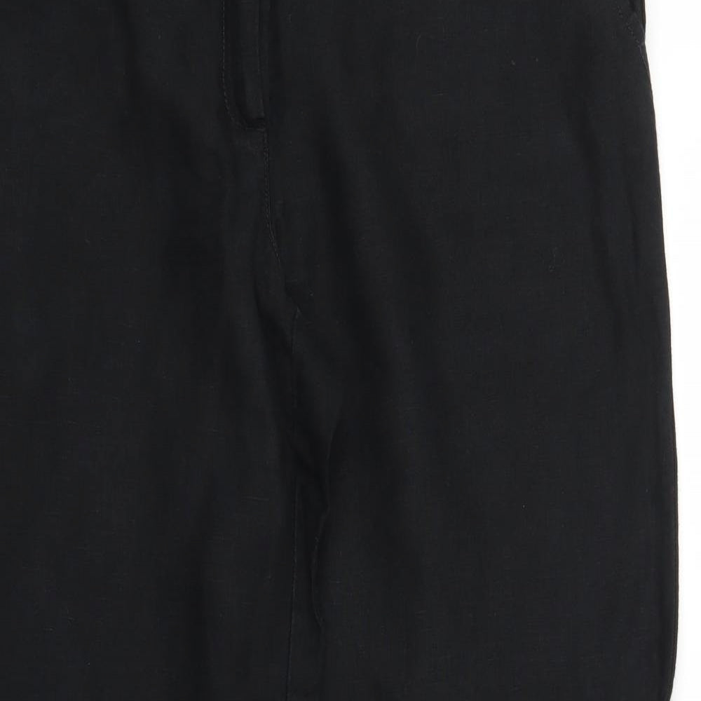 EAST Womens Black   Trousers  Size 12 L29 in