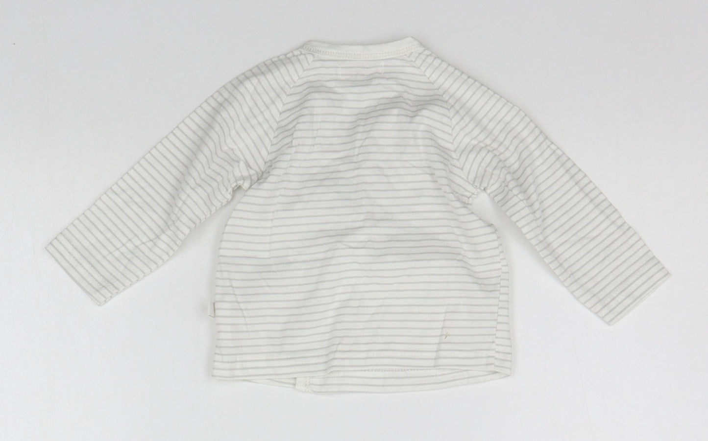 Rosie Pope Baby Beige Striped  Basic T-Shirt Size 6-9 Months