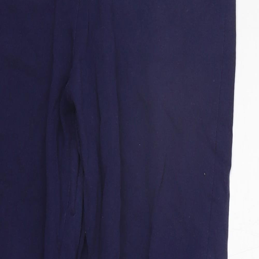George Womens Blue Solid  Top Pyjama Pants Size 14