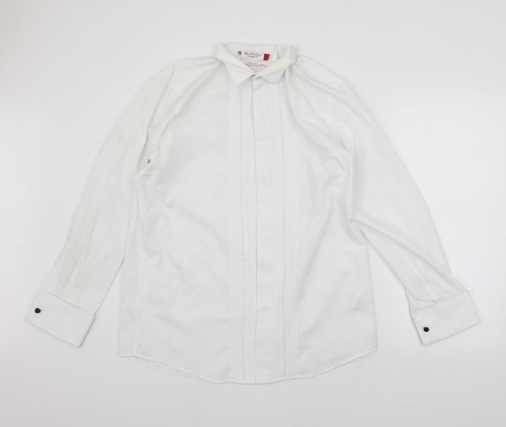 Burton Mens White    Button-Up Size 16