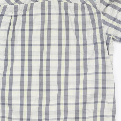 Company 81 Mens Beige Check   Button-Up Size XL