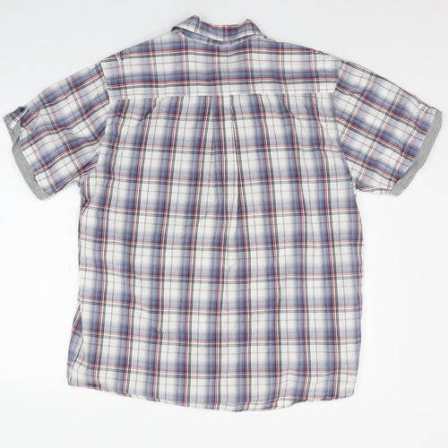 Urban Sprirt Mens Blue Check   Button-Up Size XL