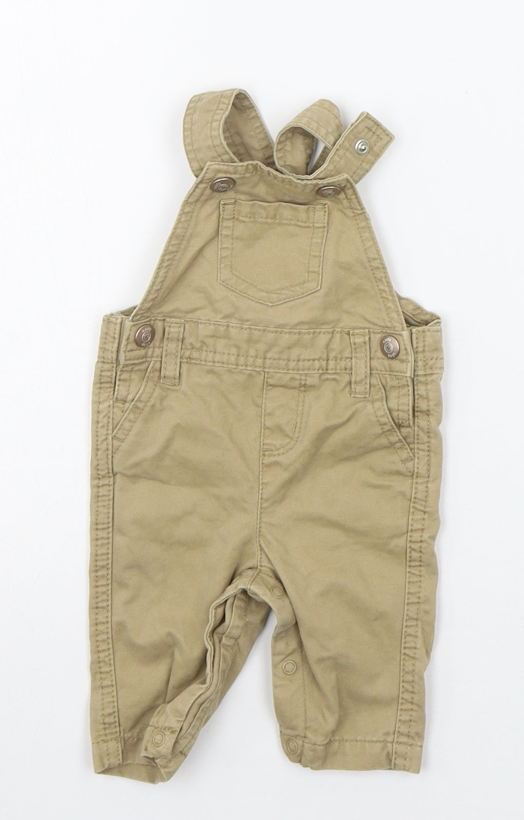 Earlydays Baby Brown   Dungaree One-Piece Size 0-3 Months