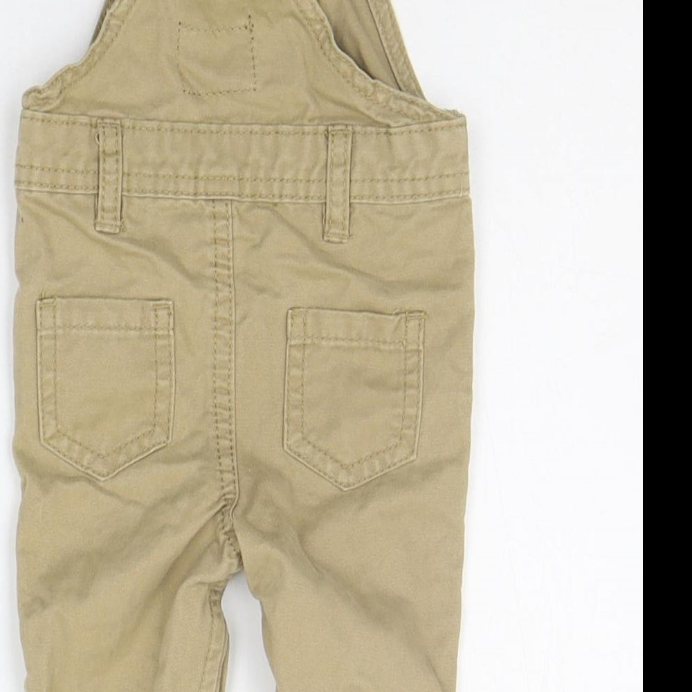 Earlydays Baby Brown   Dungaree One-Piece Size 0-3 Months