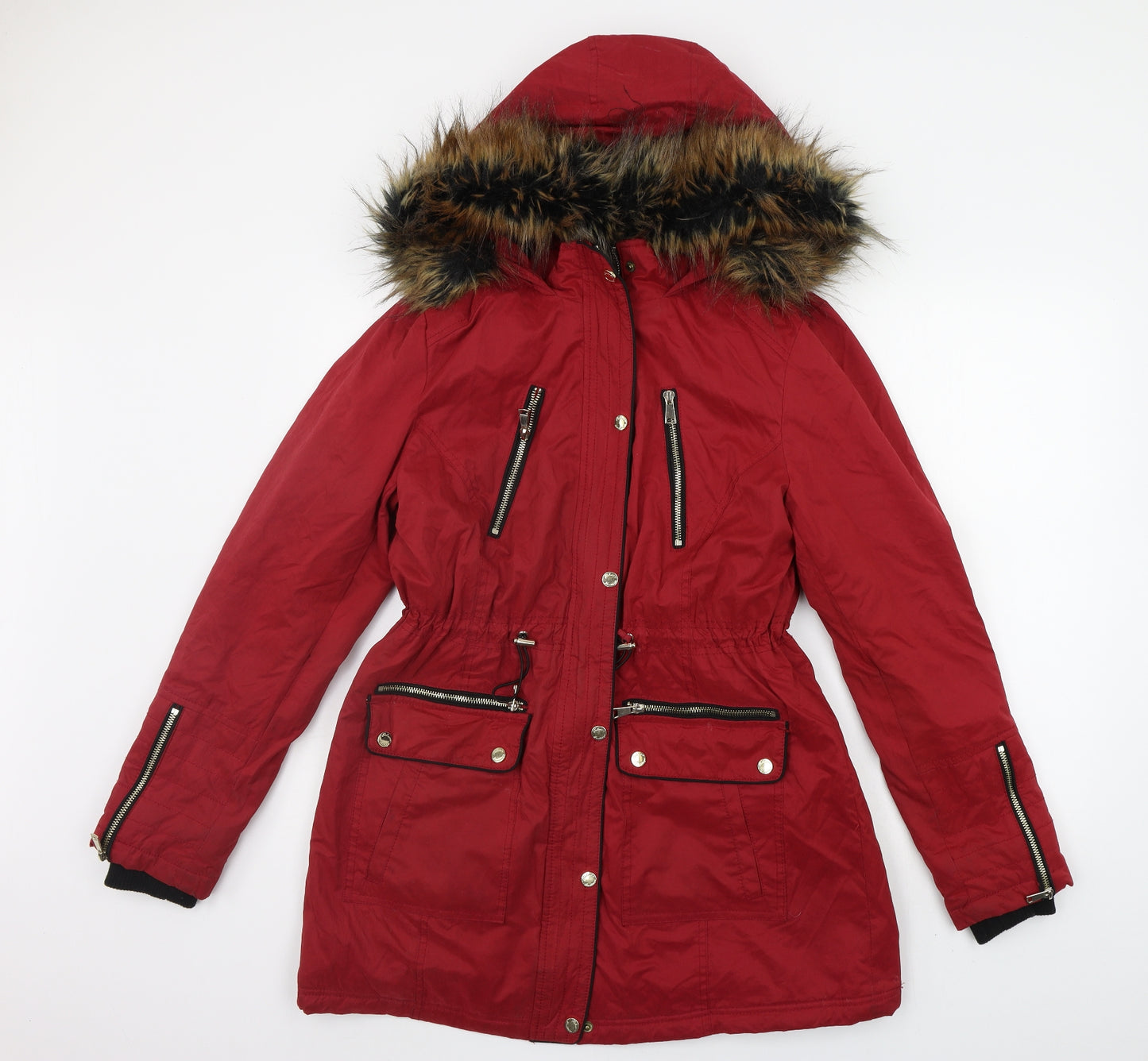 Matalan Womens Red   Jacket Coat Size 12