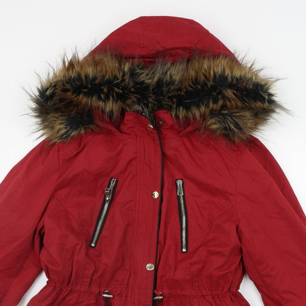 Matalan Womens Red   Jacket Coat Size 12