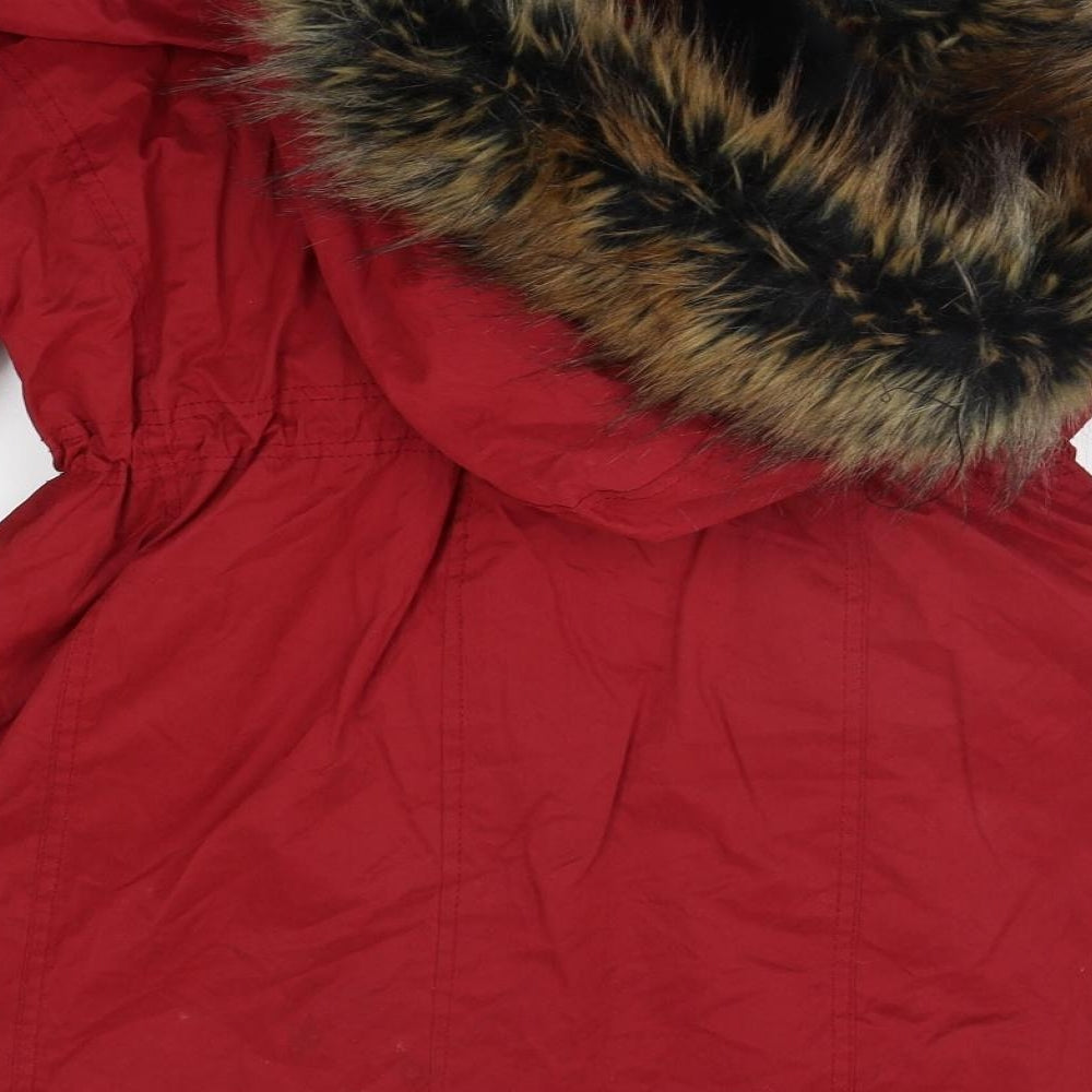 Matalan Womens Red   Jacket Coat Size 12