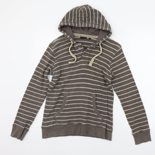 NEXT Womens Grey Striped  Pullover Jumper Size S